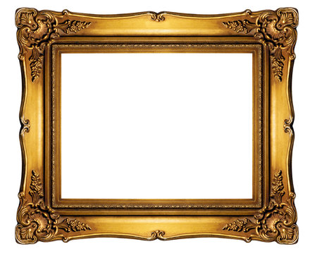 High resolution baroque style frame - Clipping Path