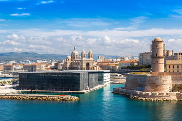 Saint Jean Castle and Cathedral de la Major  in Marseille