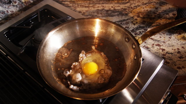 frying an egg