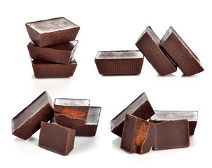 Chocolate isolated on white background