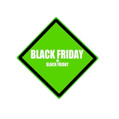 Black friday  white stamp text on green background