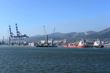 Cargo port in Novorossiysk