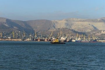 Cargo port in Novorossiysk