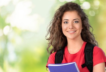 Fototapeta premium High School Student. Beautiful Student
