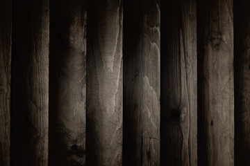 Background texture of the walls, dark wood planks.