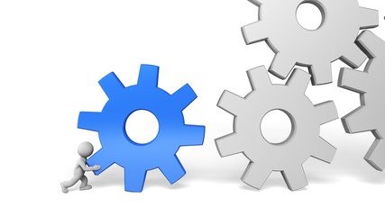 Gear. 3D. Main part of the mechanism