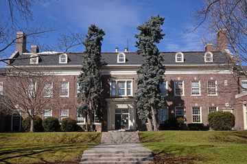 old style  brick school building