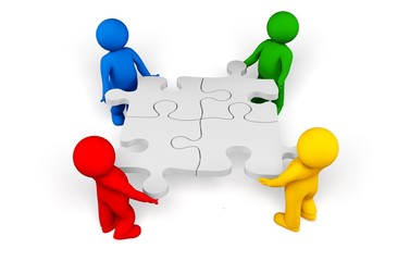 Puzzle. 3D. Collective works