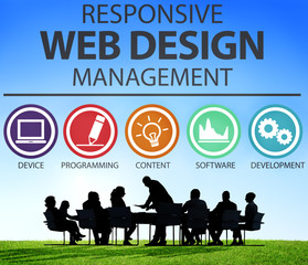 Responsive Web Design Management Programming Concept