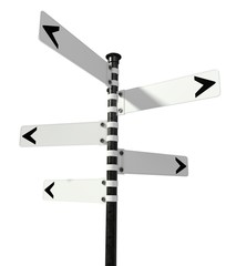 Road Sign. 3D. Sign Post
