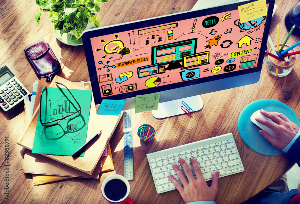 Poster responsive design responsive quality content share online