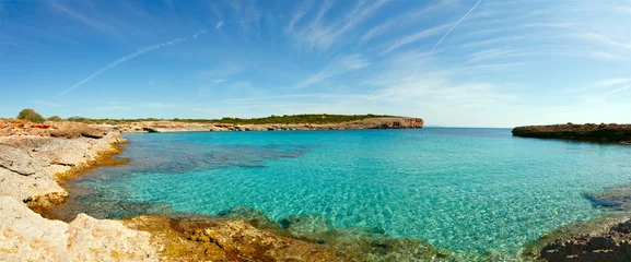 Stof per meter blauwe lagune Comino eiland Malta Gozo © luchschenF