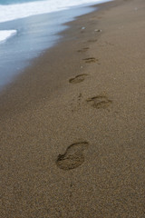 Footorint on the sand