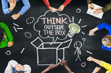 Group of People Discussing About Thinking Concept