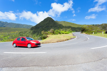 route des Plaines, col de Bellevue, île Réunion