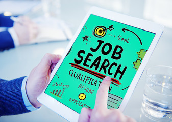 Job Search Qualification Resume Recruitment Hiring Concept