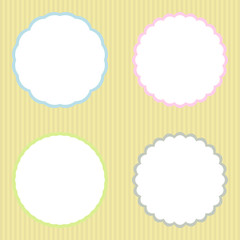 Vector set of vintage frames