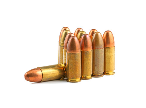 Set of bullets for 38 revolver hand gun