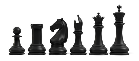 Chess. 3D. Chesspieces