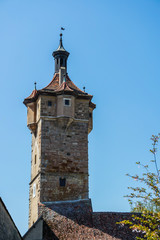 Fototapeta na wymiar Turm 4 im mittelalterlichen Rothenburg 04