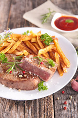 beef and french fries