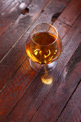 Brandy on wood
