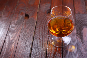 Brandy on wood