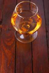 Brandy on wood