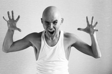 eccentric male portrait