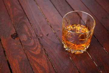Whisky on wood