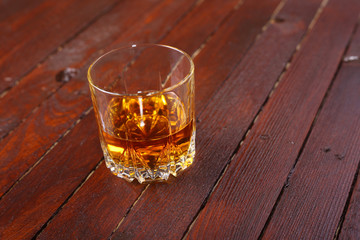 Whisky on wood