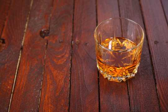 Whisky on wood