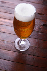 Beer on wood