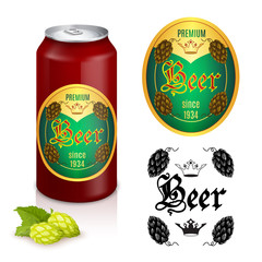 Premium beer label design