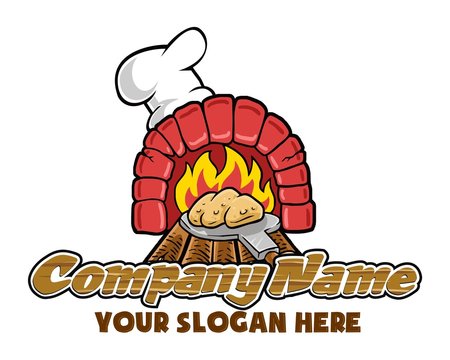 fireplace oven logo image vector