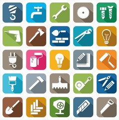 Icons construction and repair of color.