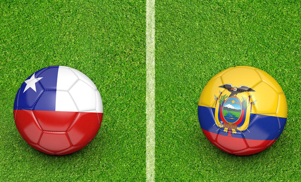 2015 Copa América football tournament, teams Chile vs Ecuador