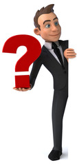 Fun businessman