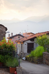Colico village on lake Como