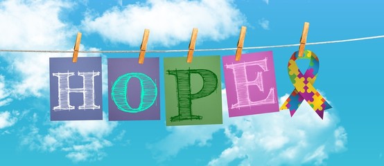 Composite image of hope