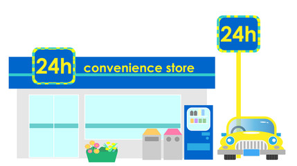 コンビニ、コンビニエンスストア、24時間営業