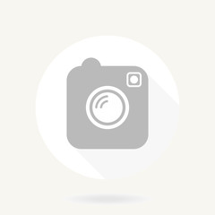Camera  Icon With Flat Design