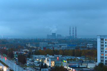 Naberezhnye Chelny, Russia - October 7, 2014: cityscape view fro