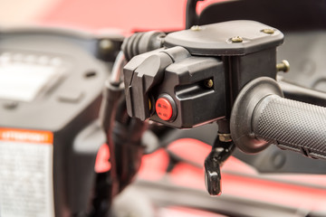 ATV Gearbox Lever Shift Closeup