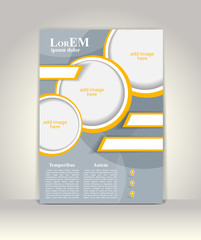 Flyer, brochure or magazine cover template