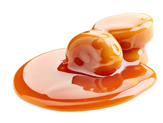 caramel candies and sauce