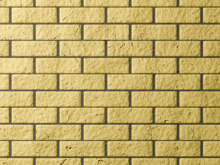Obraz premium Yellow brick wall