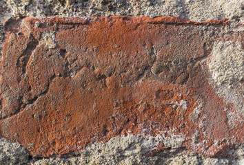 Vintage brick wall closeup