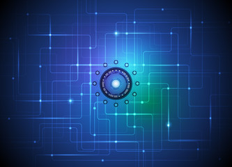 Vector illustration Abstract futuristic circuit board