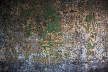 Old textured colorful wall with stains